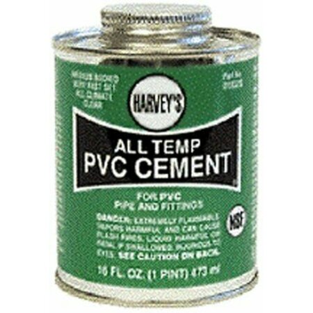 HARVEY PVC CEMENT ALL WEATHER 16OZ CLEAR 018320-12